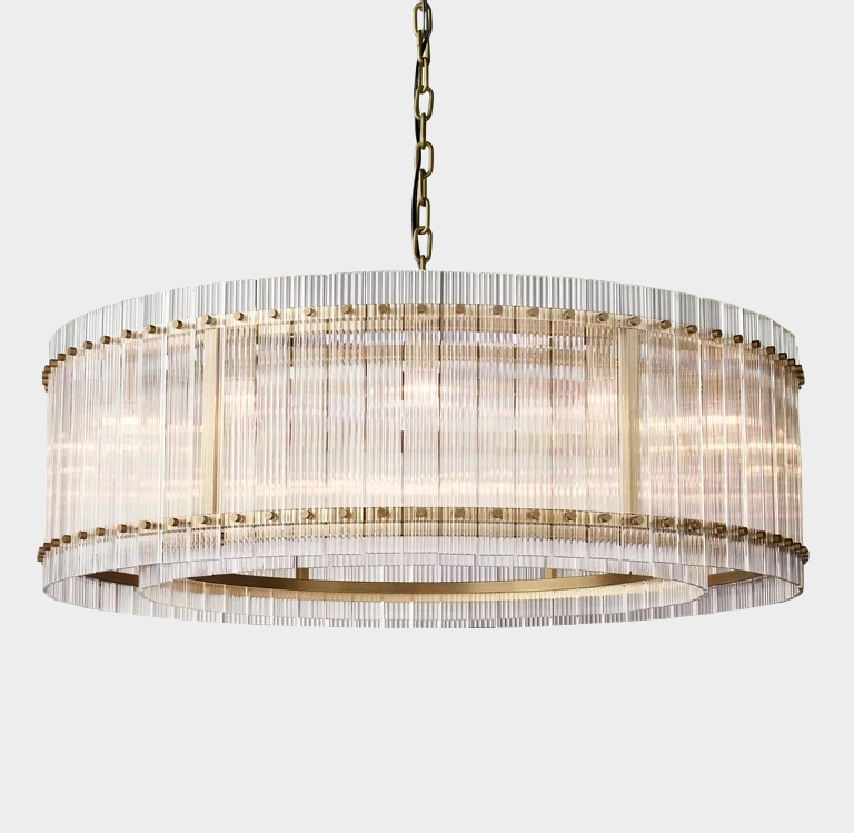 Marcus Glass Round Chandelier 48"