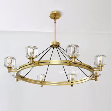 Durane Crystal Round Chandelier 48"