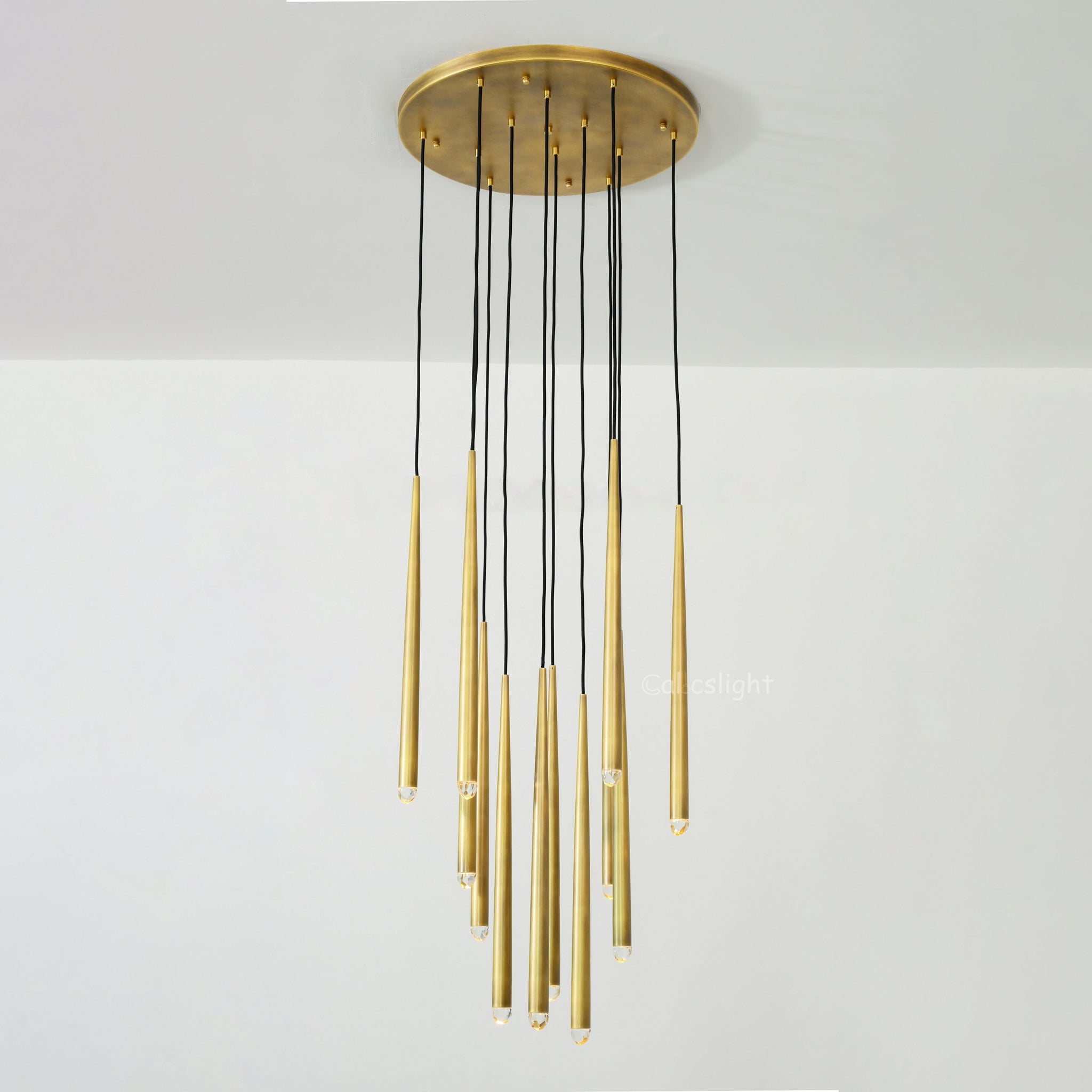 Aureline Brass Round Chandelier 18"