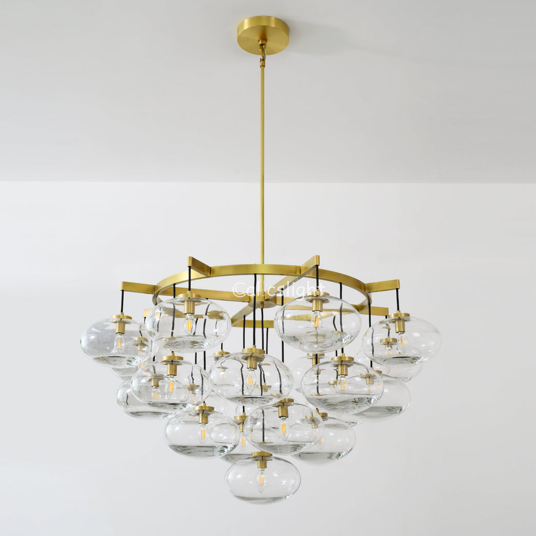 Cabrelle Glass Round Chandelier 48"