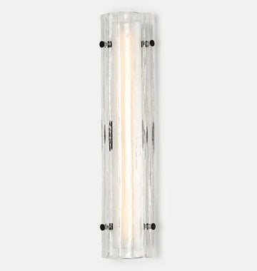 Willamette 28″ LED Clear Fluted Glass Wall Sconce